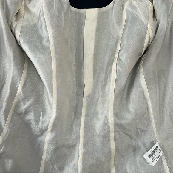 ZARA Women’s Navy Blazer Elegant Classic Fit Gold Knot Buttons Work Sz M - Picture 3 of 6